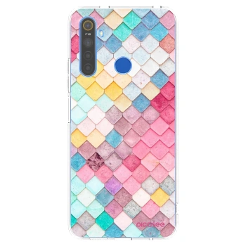 Picasee silikonski prozorni ovitek za Realme 5 - Colorful roof