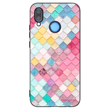 Picasee silikonski črni ovitek za Huawei P20 Lite - Colorful roof