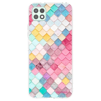 Picasee silikonski prozorni ovitek za Samsung Galaxy A22 A226B 5G - Colorful roof