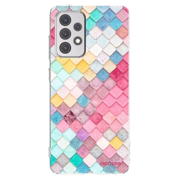 Picasee silikonski prozorni ovitek za Samsung Galaxy A52s 5G A528B - Colorful roof
