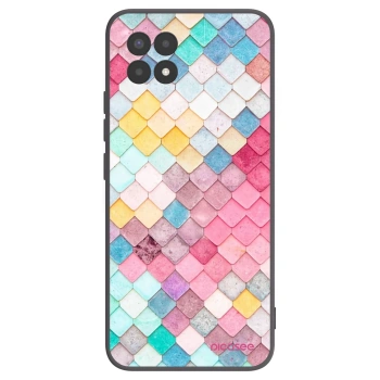 Picasee silikonski črni ovitek za Realme 8i - Colorful roof