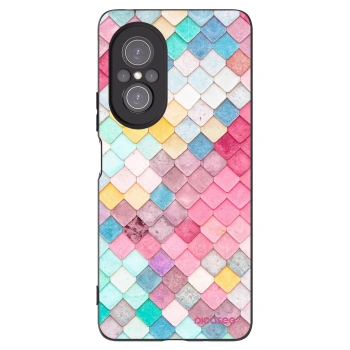 Picasee silikonski črni ovitek za Huawei Nova 9 SE - Colorful roof