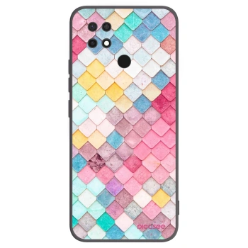 Picasee silikonski črni ovitek za Xiaomi Redmi 10C - Colorful roof