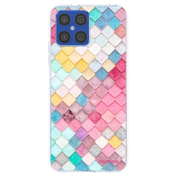 Picasee silikonski prozorni ovitek za Honor X8 4G - Colorful roof