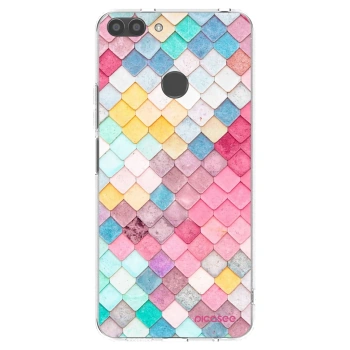 Picasee silikonski prozorni ovitek za Huawei P Smart - Colorful roof
