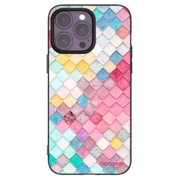 Picasee silikonski črni ovitek za Apple iPhone 14 Pro Max - Colorful roof