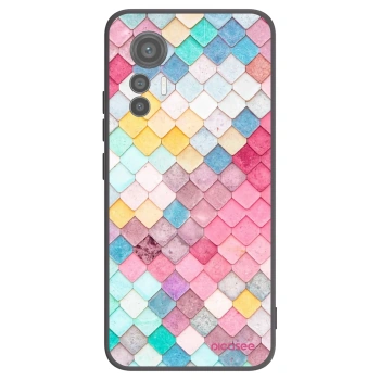 Picasee silikonski črni ovitek za Xiaomi 12 Lite - Colorful roof