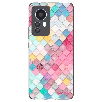 Picasee silikonski črni ovitek za Xiaomi 12T - Colorful roof