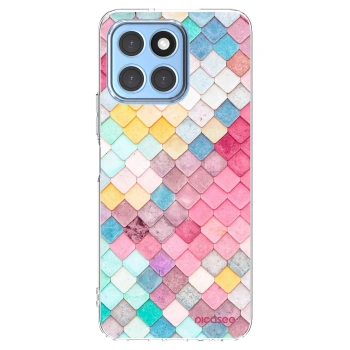 Picasee silikonski prozorni ovitek za Honor X8 5G - Colorful roof