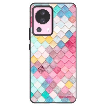 Picasee silikonski črni ovitek za Xiaomi 13 Lite - Colorful roof