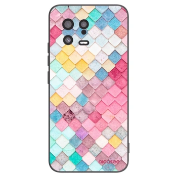 Picasee silikonski črni ovitek za Xiaomi 13 - Colorful roof