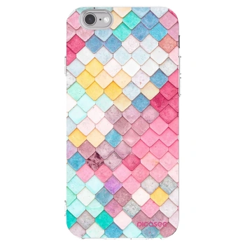 Picasee silikonski prozorni ovitek za Apple iPhone 6/6S - Colorful roof