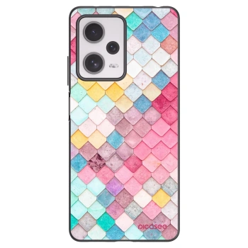 Picasee silikonski črni ovitek za Xiaomi Redmi Note 12 Pro+ 5G - Colorful roof