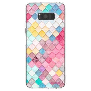 Picasee silikonski prozorni ovitek za Samsung Galaxy S8 G950F - Colorful roof