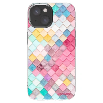 Picasee silikonski prozorni ovitek za Apple iPhone 15 - Colorful roof