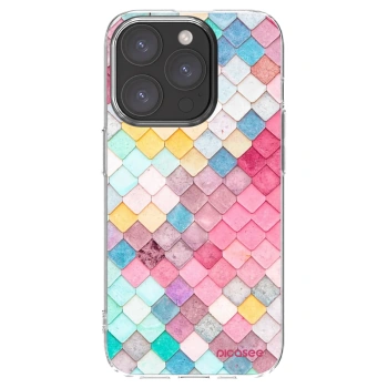 Picasee silikonski prozorni ovitek za Apple iPhone 15 Pro - Colorful roof