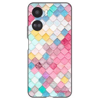 Picasee silikonski črni ovitek za Honor 90 Lite 5G - Colorful roof