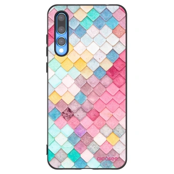 Picasee silikonski črni ovitek za Huawei P20 Pro - Colorful roof