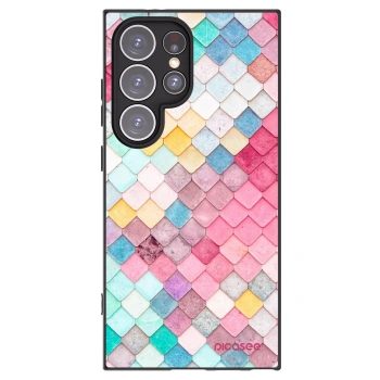 Picasee silikonski črni ovitek za Samsung Galaxy S24 Ultra S928B 5G - Colorful roof