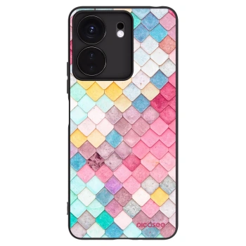 Picasee silikonski črni ovitek za Xiaomi Redmi 13C 4G - Colorful roof