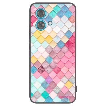 Picasee silikonski črni ovitek za Motorola Edge 40 Neo - Colorful roof