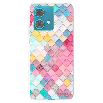 Picasee silikonski prozorni ovitek za Motorola Edge 40 Neo - Colorful roof