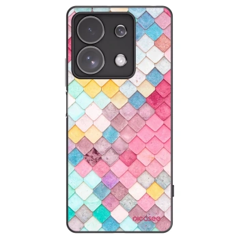 Picasee silikonski črni ovitek za Xiaomi Redmi Note 13 Pro 4G - Colorful roof