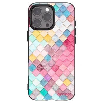 Picasee silikonski črni ovitek za Apple iPhone 16 Pro Max - Colorful roof