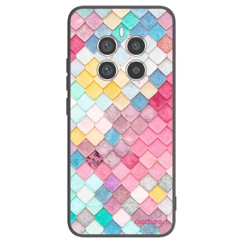 Picasee silikonski črni ovitek za Realme 12 Pro 5G - Colorful roof