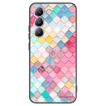 Picasee silikonski črni ovitek za Vivo V40 SE 5G - Colorful roof