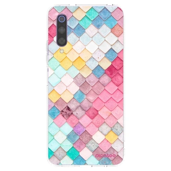 Picasee silikonski prozorni ovitek za Xiaomi Mi 9 - Colorful roof