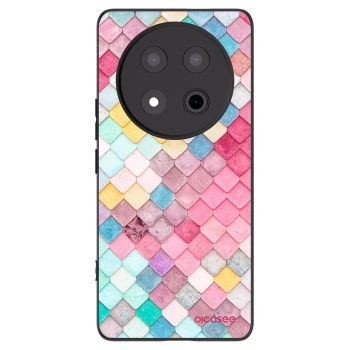 Picasee silikonski črni ovitek za Honor Magic7 Lite 5G - Colorful roof