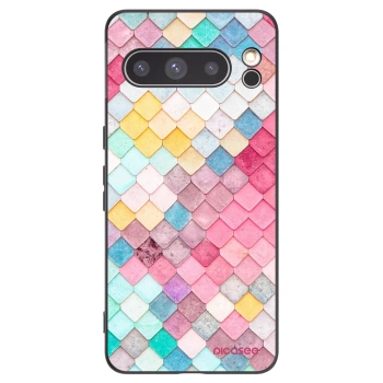 Picasee silikonski črni ovitek za Google Pixel 8 Pro - Colorful roof