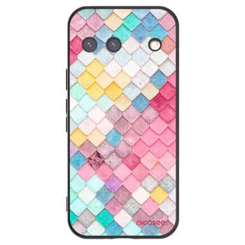 Picasee silikonski črni ovitek za Google Pixel 9 - Colorful roof