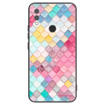 Picasee silikonski črni ovitek za Xiaomi Redmi Note 7 - Colorful roof
