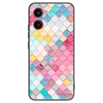 Picasee silikonski črni ovitek za Motorola Moto G05 - Colorful roof