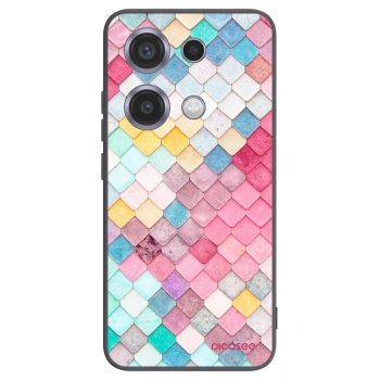 Picasee silikonski črni ovitek za Xiaomi Redmi Note 14S - Colorful roof