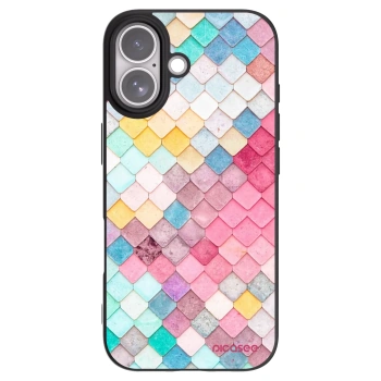 Picasee silikonski črni ovitek za Apple iPhone 17 - Colorful roof