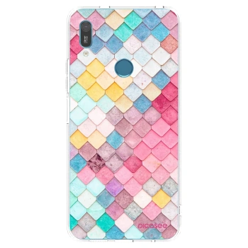 Picasee silikonski prozorni ovitek za Huawei Y6 2019 - Colorful roof