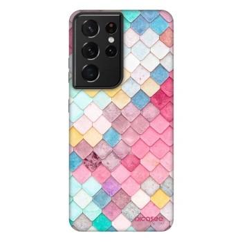 Picasee Fashion Case za Samsung Galaxy S21 Ultra 5G G998B - Colorful roof