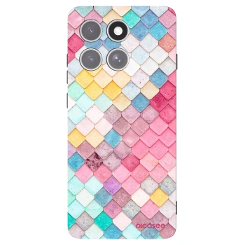 Picasee silikonski črni ovitek za Motorola Edge 60 Pro - Colorful roof