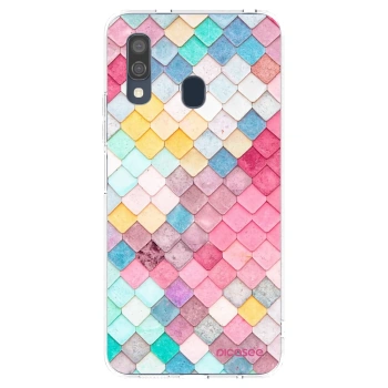 Picasee silikonski prozorni ovitek za Samsung Galaxy A40 A405F - Colorful roof