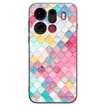 Picasee silikonski črni ovitek za OPPO Find X9 Pro - Colorful roof