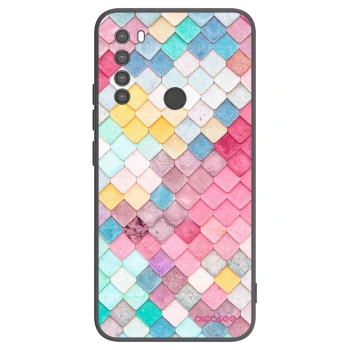 Picasee silikonski črni ovitek za Xiaomi Redmi Note 8 - Colorful roof