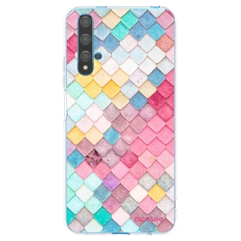 Picasee silikonski prozorni ovitek za Huawei Nova 5T - Colorful roof