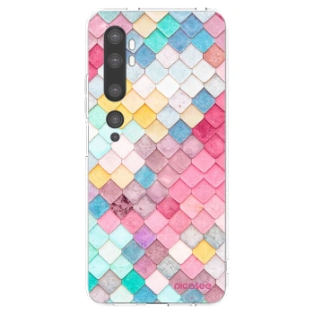 Picasee silikonski prozorni ovitek za Xiaomi Mi Note 10 (Pro) - Colorful roof