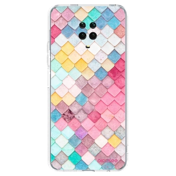 Picasee silikonski prozorni ovitek za Xiaomi Redmi Note 9 Pro - Colorful roof
