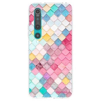 Picasee silikonski prozorni ovitek za Xiaomi Mi 10 - Colorful roof