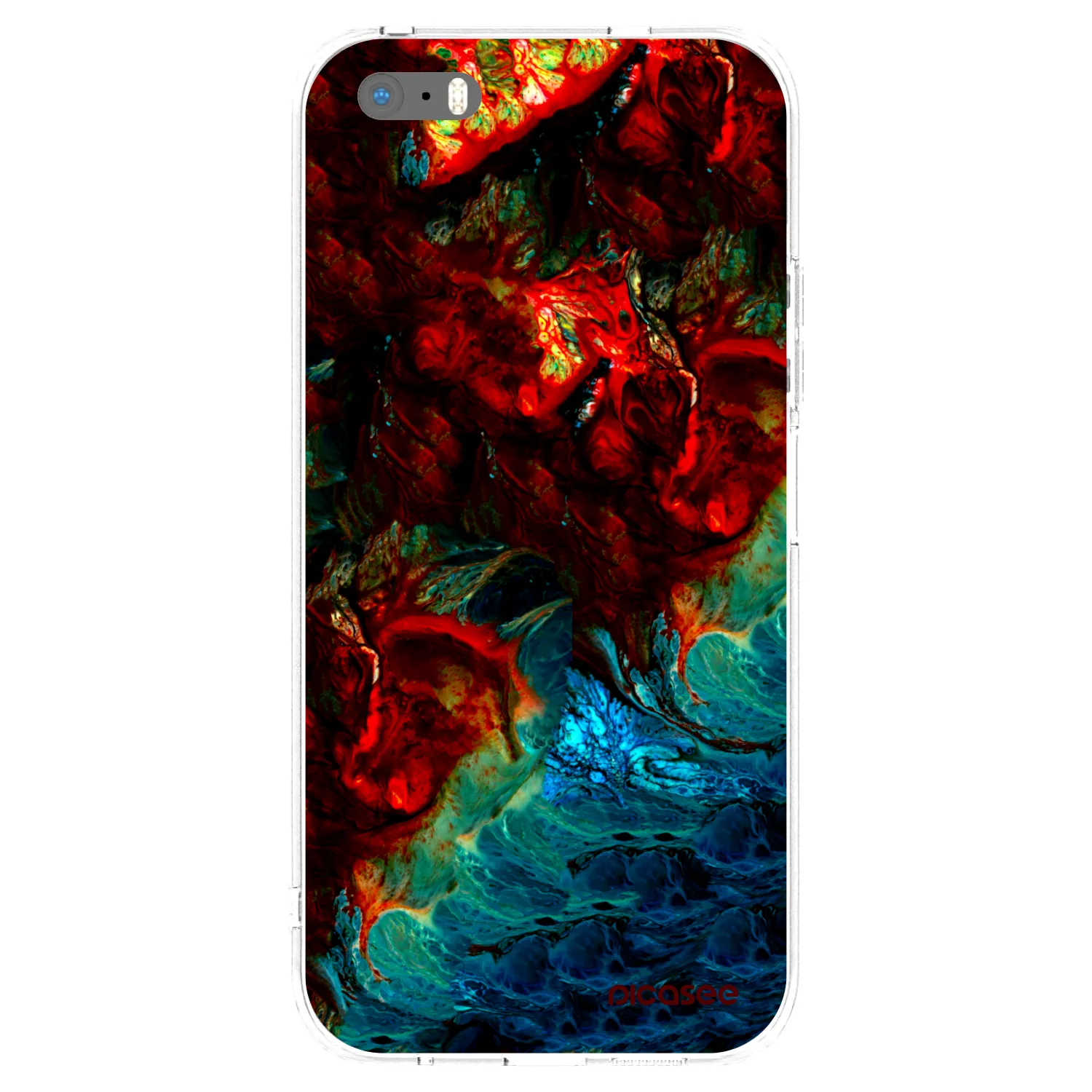 Picasee silikonski prozorni ovitek za Apple iPhone 5/5S/SE - Universe