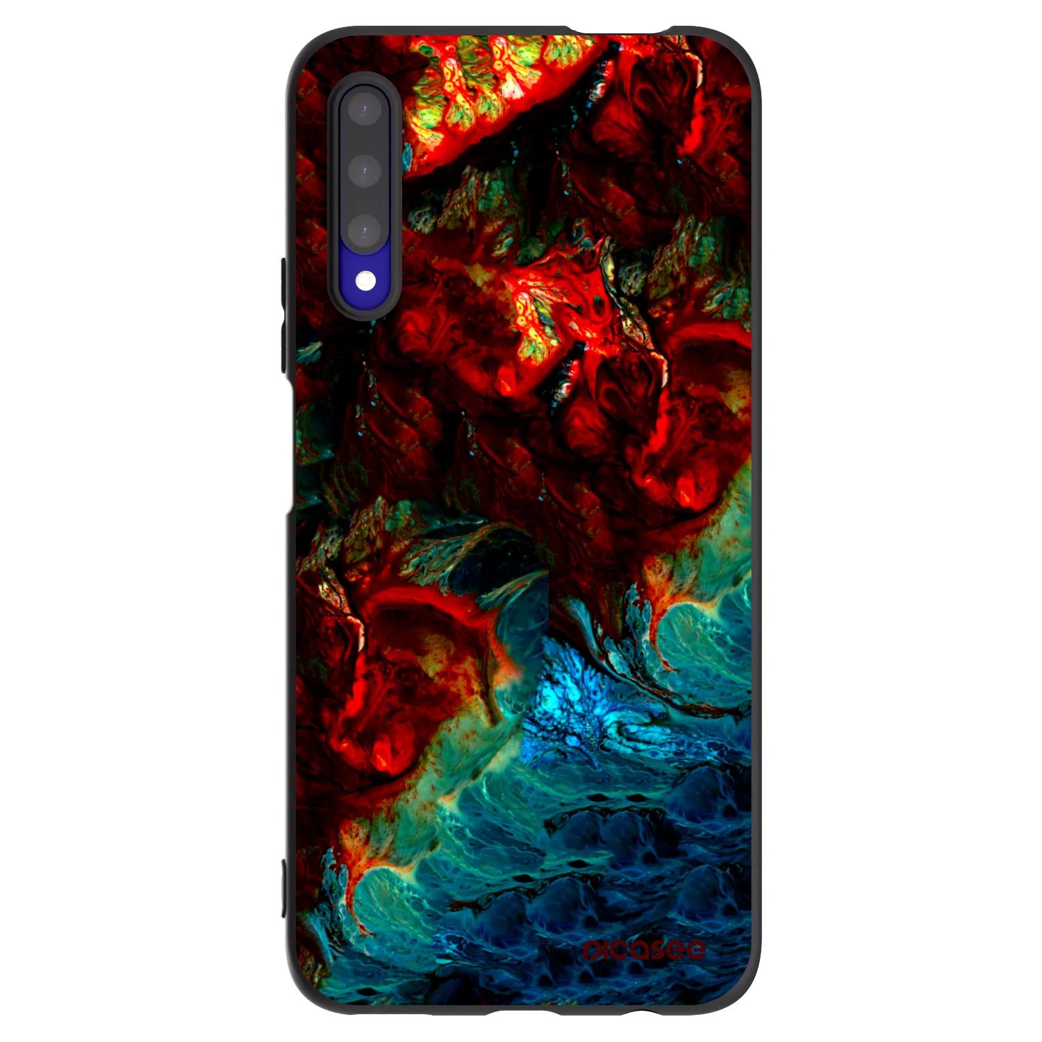 Picasee silikonski črni ovitek za Honor 9X Pro - Universe
